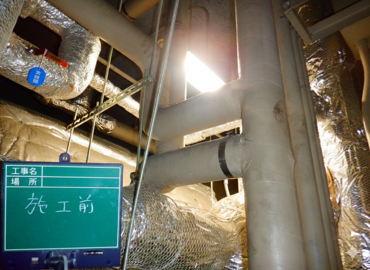 廃材処理の様子